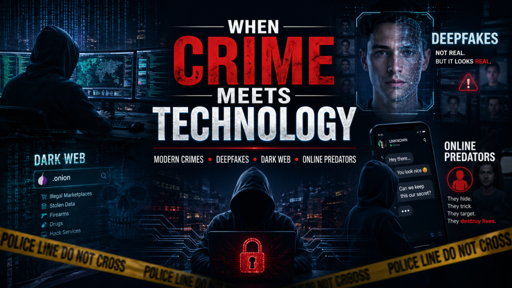 When Crime Meets Technology Modern Crimes, Deepfakes, Dark Web, Online Predators